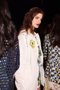 Backstage at Anna Sui RTW Spring 2016