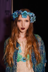 Backstage at Anna Sui RTW Spring 2016
