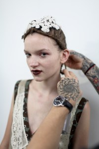 Backstage at Antonio Marras Spring 2016