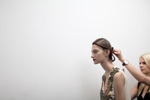 Backstage at Antonio Marras Spring 2016