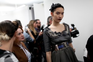 Backstage at Antonio Marras Spring 2016