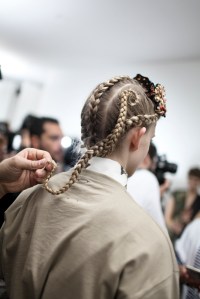 Backstage at Antonio Marras Spring 2016