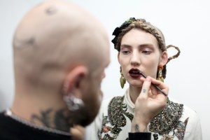 Backstage at Antonio Marras Spring 2016