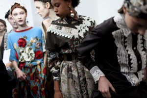 Backstage at Antonio Marras Spring 2016