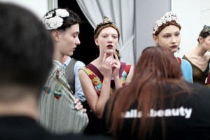 Backstage at Antonio Marras Spring 2016