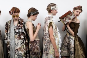 Backstage at Antonio Marras Spring 2016