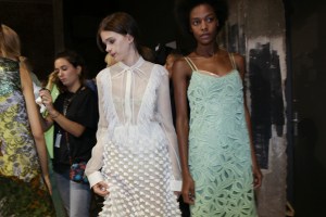 Backstage at Rochas Spring 2016
