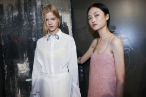 Backstage at Rochas Spring 2016
