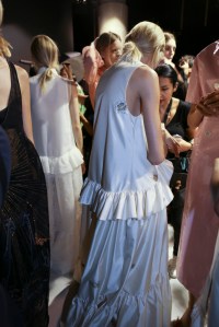 Backstage at Rochas Spring 2016