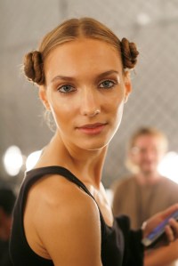Backstage at BCBG Max Azria RTW Spring 2016
