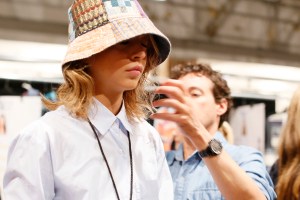 Backstage at BCBG Max Azria RTW Spring 2016