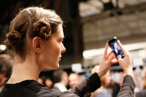 Backstage at BCBG Max Azria RTW Spring 2016