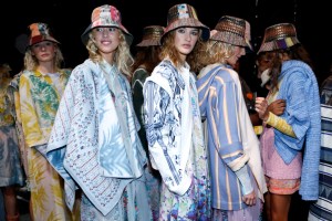 Backstage at BCBG Max Azria RTW Spring 2016