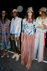 Backstage at BCBG Max Azria RTW Spring 2016