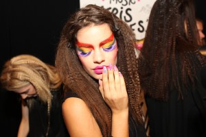 Backstage at Betsey Johnson RTW Spring 2016