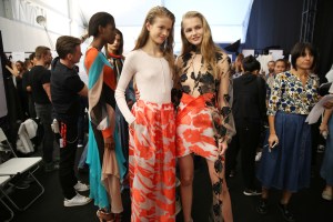 Backstage at Blumarine RTW Spring 2016