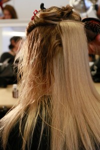 Backstage at Boss RTW Spring 2016