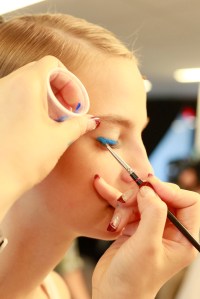 Backstage at Boss RTW Spring 2016