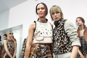 Backstage at Bottega Veneta Spring 2016