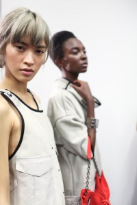 Backstage at Bottega Veneta Spring 2016