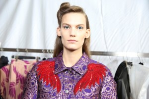 Backstage at Dries Van Noten Spring 2016