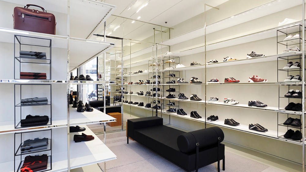 the casual shoe salon on the main floor