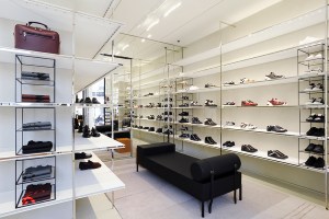 the casual shoe salon on the main floor