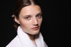 Backstage at Burberry Prorsum Spring 2016
