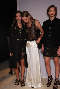 Backstage at Burberry Prorsum Spring 2016