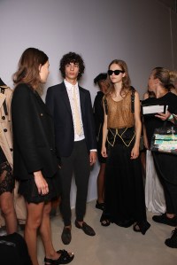 Backstage at Burberry Prorsum Spring 2016