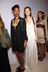 Backstage at Burberry Prorsum Spring 2016