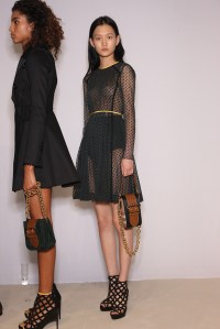 Backstage at Burberry Prorsum Spring 2016