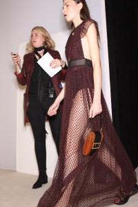 Backstage at Burberry Prorsum Spring 2016