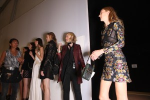Backstage at Burberry Prorsum Spring 2016