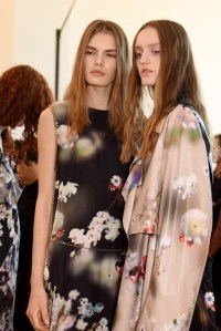 Backstage at Calvin Klein Collection RTW Spring 2016