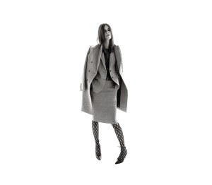A look from Carine Rointfeld's collectin for Uniqlo