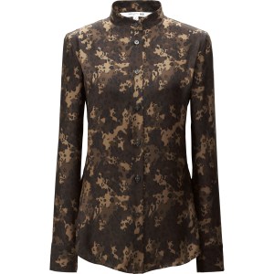 A look from Carine Roitfeld's collection for Uniqlo.