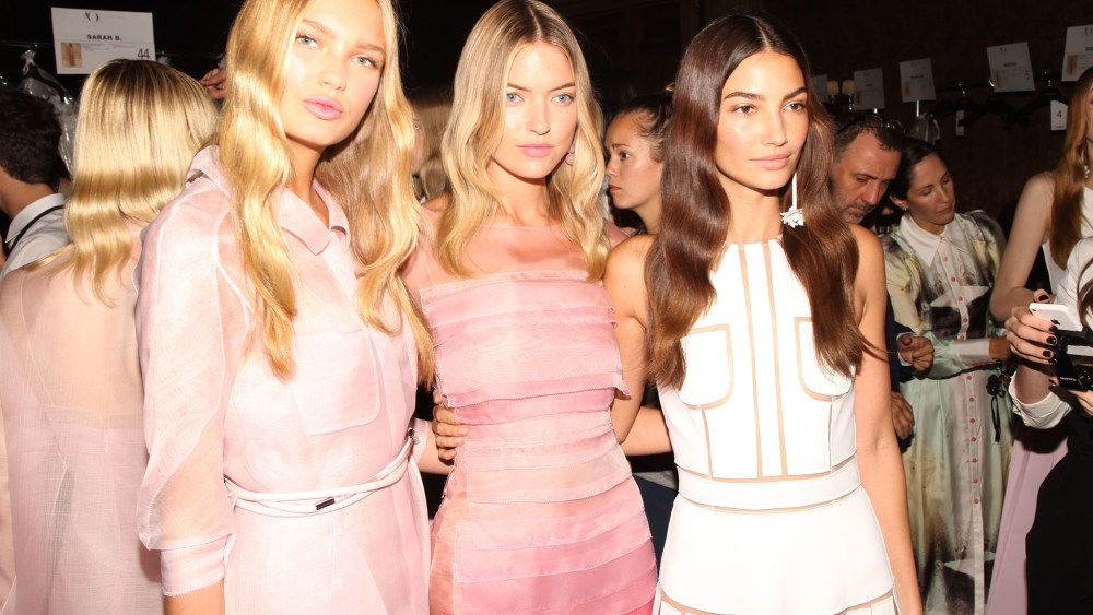 Backstage at Carolina Herrera RTW Spring 2016