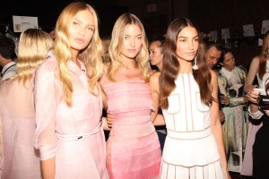 Backstage at Carolina Herrera RTW Spring 2016