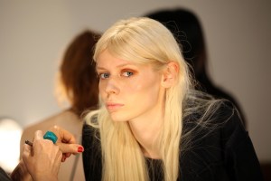 Backstage at Christian Siriano RTW Spring 2016