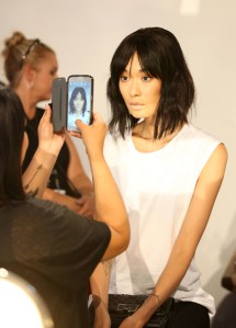 Backstage at Christian Siriano RTW Spring 2016