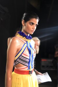 Backstage at Dsquared Spring 2016