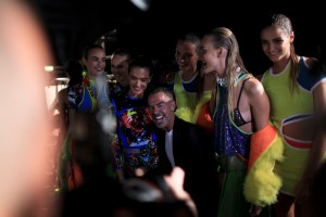 Backstage at Dsquared Spring 2016