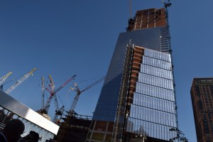 2:21 p.m.: One of my friends from the security team informs me that they’ve built a temporary structure on the High Line in the shadow of the new Coach tower. “Wow, they can afford to build a tower?” I marvel. “No,” he says. “They just pay to put their name on it.”