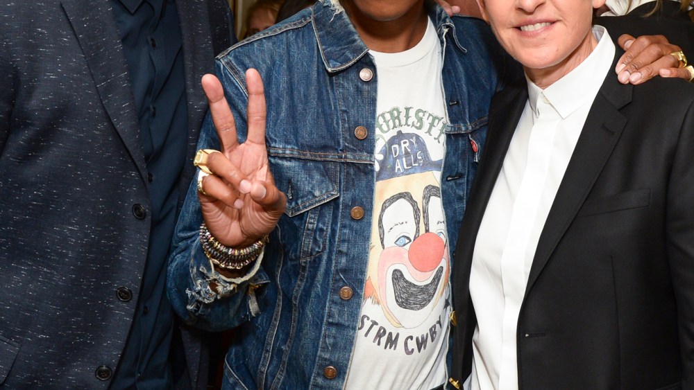 Justin Timberlake, Pharrell Williams and Ellen DeGeneres ED by Ellen x BG Dinner Hosted by Josh Schulman and Linda Fargo