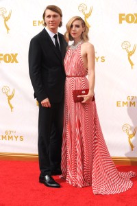 Paul Dano and Zoe Kazan 2015 Emmy Awards