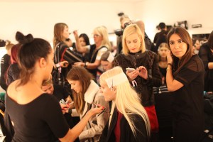 Backstage at Erdem Spring 2016