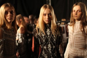Backstage at Erdem Spring 2016