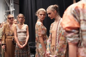 Backstage at Etro Spring 2016