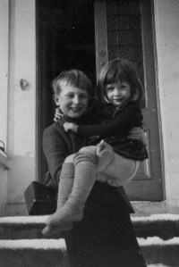 Matthew Spender and sister, Lizzie, in 1954.